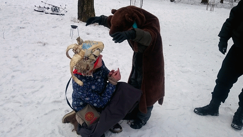 Коза и Медведь, Масленица в Приютино,  25.02.2017