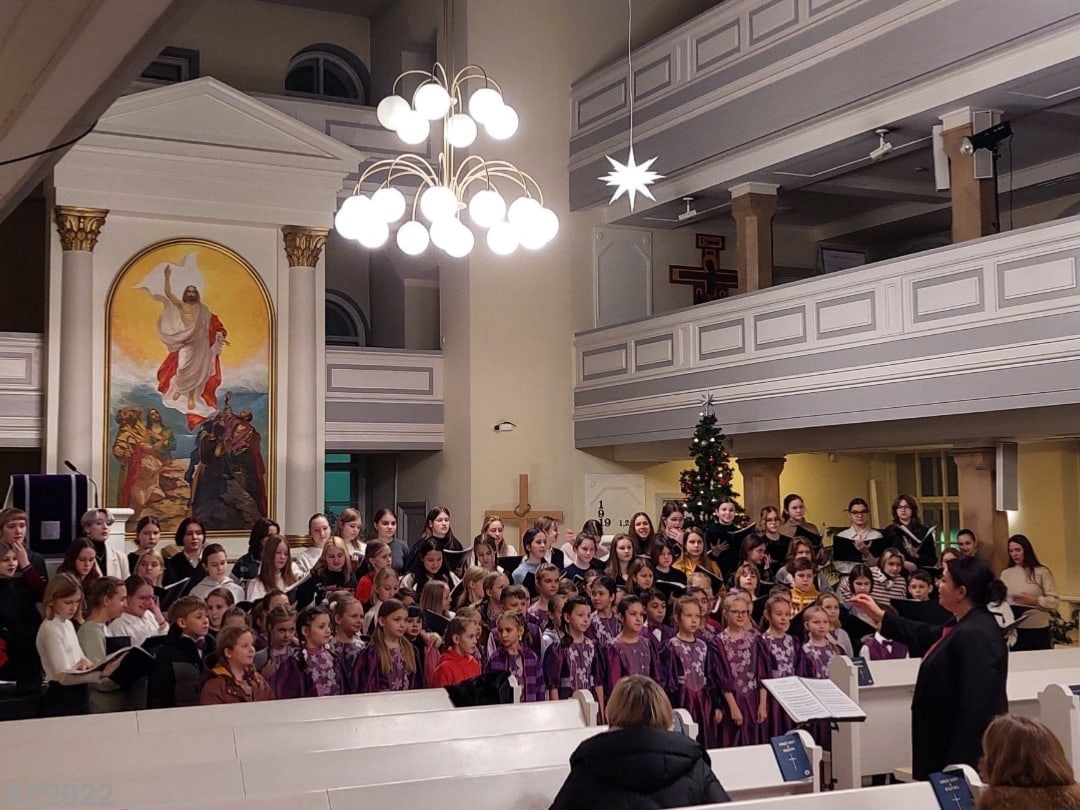 Сводный хор в церкви св. Марии. ,16.12.2022